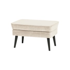 Woood Rocco Hocker - Velvet Off White