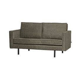 Woood Rodeo 2-Zits Bank - Structure Velvet Frost 150cm