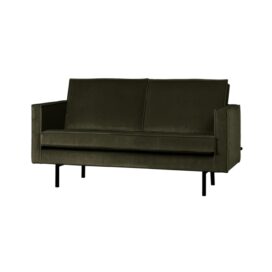 Woood Rodeo 2-Zits Bank - Velvet Donkergroen 150cm