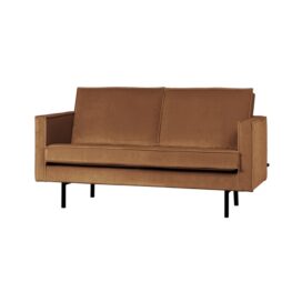 Woood Rodeo 2-Zits Bank - Velvet Honinggeel 150cm