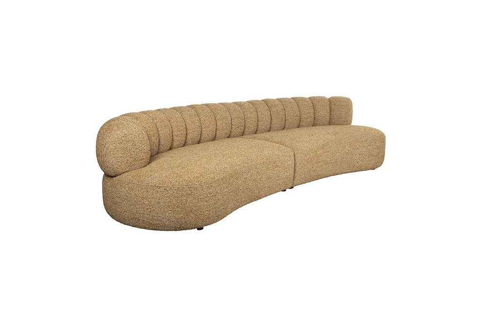 Dutchbone Duvane 4,5-Zits Bank - Boucle Bruin 310cm