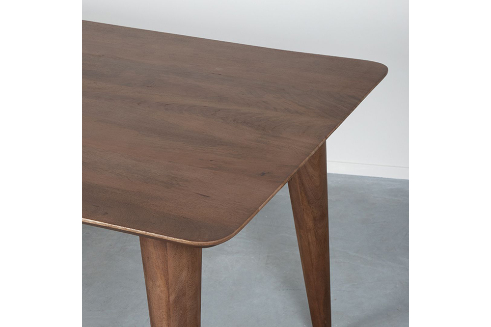 LABEL51 Eettafel Fly - Mangohout Gezandstraald Espresso 190x100cm - Afbeelding 2
