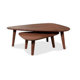 Alternative view of LABEL51 Organische Salontafel Set Gregg - Mangohout Espresso 110x64cm