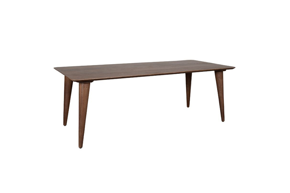 LABEL51 Eettafel Fly - Mangohout Gezandstraald Espresso 250x100cm