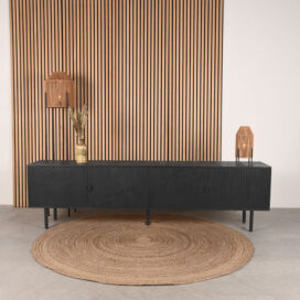 Alternative view of LABEL51 TV-Meubel Cotia - Zwart Mangohout 220cm