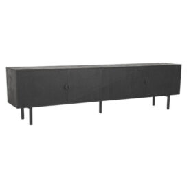 LABEL51 TV-Meubel Cotia - Zwart Mangohout 220cm