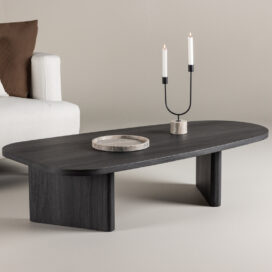 Pactor Home Organische Salontafel Grönvik - MDF Zwart 130x65cm