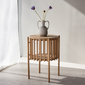 Pactor Home Ronde Bijzettafel Rubbo - MDF Naturel 45cm