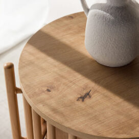 Alternative view of Pactor Home Ronde Bijzettafel Rubbo - MDF Naturel 45cm