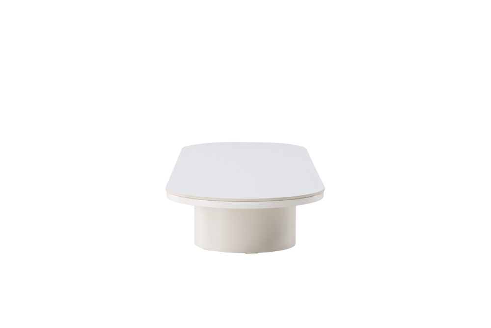 Pactor Home Ovale Salontafel Narvik - Gesinterd Steen Blad Beige 190x60cm - Afbeelding 8
