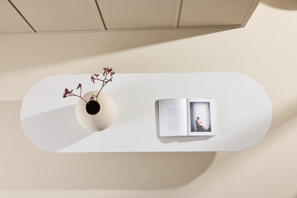Pactor Home Ovale Salontafel Narvik - Gesinterd Steen Blad Beige 190x60cm - Afbeelding 5