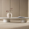 Pactor Home Ovale Salontafel Narvik - Gesinterd Steen Blad Beige 190x60cm