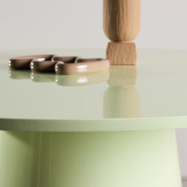 Alternative view of Pactor Home Ronde Eettafel Lanzo - MDF Lichtgroen 120cm
