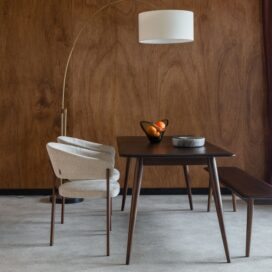 Alternative view of Dutchbone Eettafel Elroy - Rubberhout Walnootkleur 180x80cm