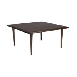 Dutchbone Vierkante Salontafel Elroy - Rubberhout Walnootkleur 70cm