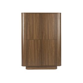 Hip District Half Hoge Opbergkast Almira - Walnoot Marmerlook 140x100cm
