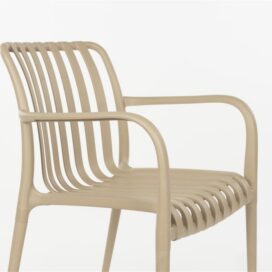 Alternative view of Hip District Outdoor Tuinstoel Amae – Kunststof Beige Opstapelbaar