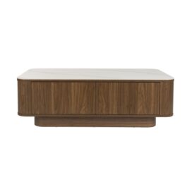 Hip District Salontafel Almira - Walnoot Marmerlook 120x60cm