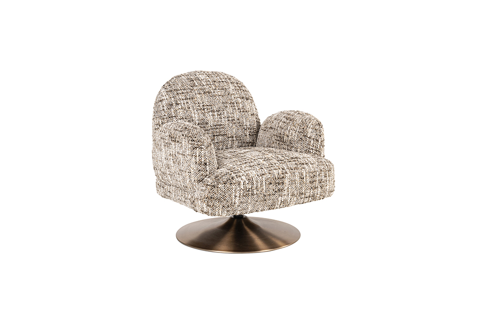 Richmond Interiors Draaifauteuil Kagney - Brown Omara