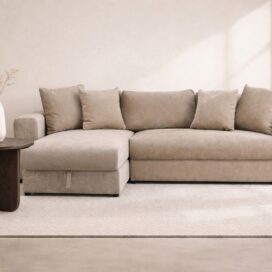 Pactor Home Hoekbank Slaapbank Bellman - Beige 250x162cm
