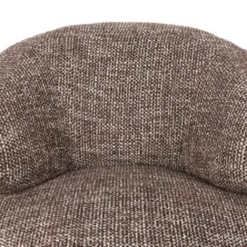 Alternative view of Dutchbone Draaifauteuil Walter – Grof Geweven Stof Bruin