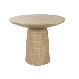 Dutchbone Ronde Eettafel Brison - Beton Natuursteenlook Naturel 90cm
